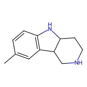 1H-Pyrido(4,3-b)indole, 2,3,4,4a,5,9b-hexahydro-8-methyl-, cis- structure