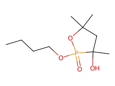 2-Butoxy-3-hydroxy-3,5,5-trimethyl-1,2lambda~5~-oxaphospholan-2-one structure