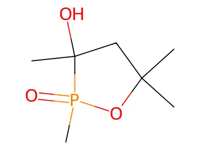 3-Hydroxy-2,3,5,5-tetramethyl-1,2lambda~5~-oxaphospholan-2-one structure