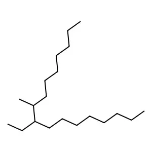 Heptadecane, 9-ethyl-8-methyl structure