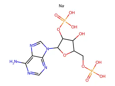 Adenosine 2',5'-diphosphate structure