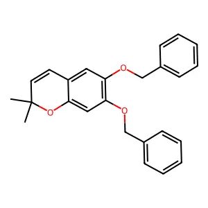 2H-1-Benzopyran, 2,2-dimethyl-6,7-bis(phenylmethoxy)- structure
