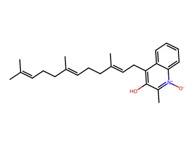 2-Methyl-1-oxido-4-(3,7,11-trimethyldodeca-2,6,10-trienyl)quinolin-1-ium-3-ol structure