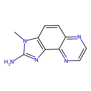 2-Amino-3-Methylimidazo(4,5-f)quinoxaline structure