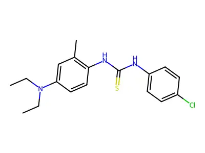 1-(4-Chlorophenyl)-3-(4-diethylamino-ortho-tolyl)-2-thiourea structure