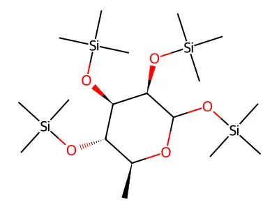 Trimethylsilyl-L(+)rhamnose structure