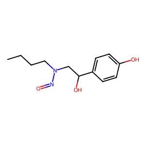 Benzenemethanol, alpha-((butylnitrosoamino)methyl)-4-hydroxy-, (S)- structure