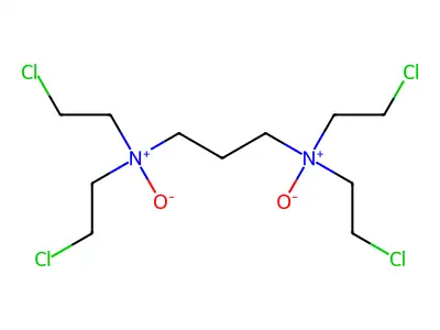1,3-Propanediamine, N,N,N',N'-tetrakis(2-chloroethyl)-, N,N'-dioxide structure