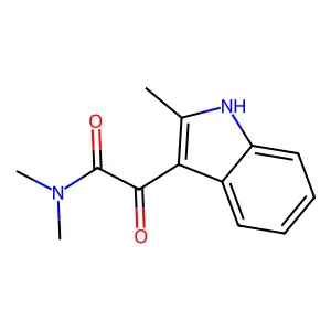 N,N,2-三甲基吲哚-3-乙二酰胺 structure