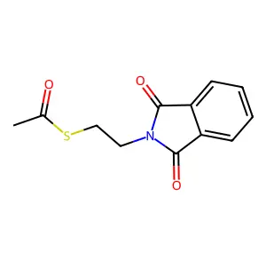 Ethanethiol, 2-phthalimido-, acetate (ester) structure
