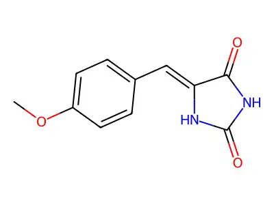 5-(p-Methoxybenzylidene)-hydantoin structure