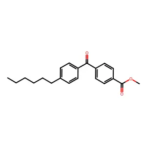 Methyl 4-(4-hexylbenzoyl)benzoate structure