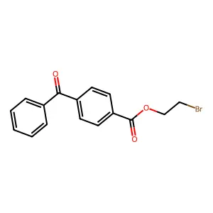 2-Bromoethyl 4-benzoylbenzoate structure