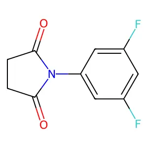 2,5-Pyrrolidinedione, 1-(3,5-difluorophenyl)- structure