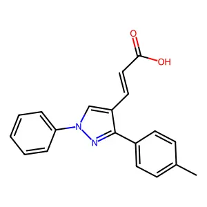 3-[3-(4-Methylphenyl)-1-phenyl-1H-pyrazol-4-yl]-2-propenoic acid structure