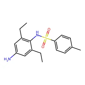 Benzenesulfonamide, N-(4-amino-2,6-diethylphenyl)-4-methyl- structure