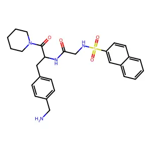 N(alpha)-(2-Naphthylsulfonylglycyl)-1-(4-aminomethylphenylalanine)piperidide structure