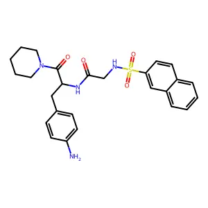 N-alpha-(2-Naphthylsulfonylglycyl)-1-(4-aminophenylalanine)piperidide structure