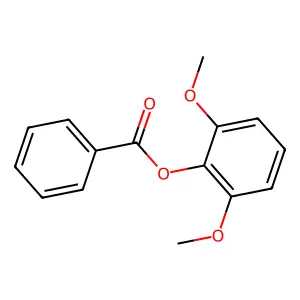 Phenol, 2,6-dimethoxy-, 1-benzoate structure