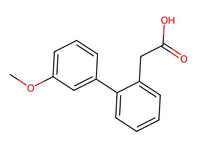 (3'-Methoxy-biphenyl-2-yl)-acetic acid structure