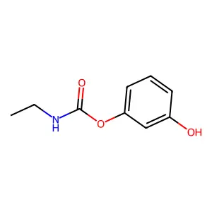 Carbamic acid, ethyl-, 3-hydroxyphenyl ester structure
