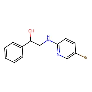 alpha-[[(5-Bromo-2-pyridinyl)amino]methyl]benzenemethanol structure