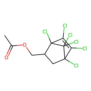 (1,4,5,6,7,7-Hexachlorobicyclo[2.2.1]hept-5-en-2-yl)methyl acetate structure