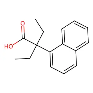 萘己酸 structure