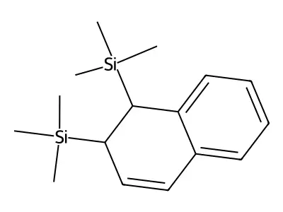 Trimethyl-(1-trimethylsilyl-1,2-dihydronaphthalen-2-yl)silane structure