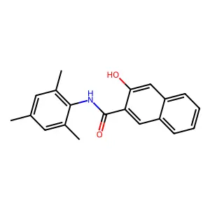 2-Naphthalenecarboxamide, 3-hydroxy-N-(2,4,6-trimethylphenyl)- structure