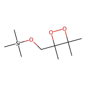 1,2-Dioxetane, 3,4,4-trimethyl-3-[[(trimethylsilyl)oxy]methyl]- structure