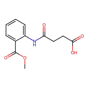 4-[2-(Methoxycarbonyl)anilino]-4-oxobutanoic acid structure