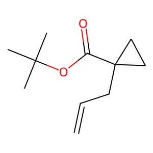 Cyclopropanecarboxylic acid, 1-(2-propenyl)-, 1,1-dimethylethyl ester structure