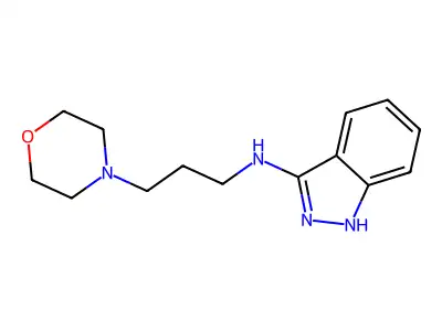 Indazole, 3-((3-morpholinopropyl)amino)- structure