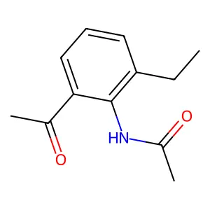 Acetamide, N-(2-acetyl-6-ethylphenyl)- structure