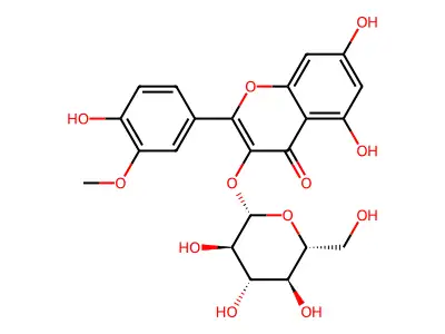 Isorhamnetin 3-O-glucoside structure