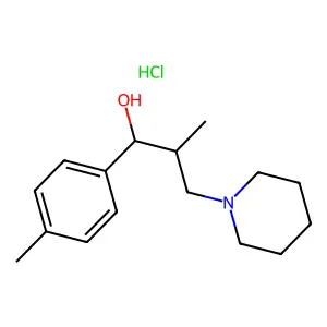 1-Piperidinepropanol, beta-methyl-alpha-(p-tolyl)-, hydrochloride structure