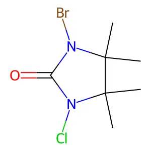 2-Imidazolidinone, 1-bromo-3-chloro-4,4,5,5-tetramethyl- structure