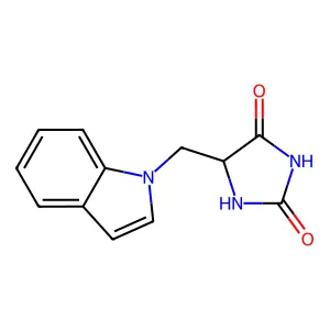 5-Indolylmethylhydantoin structure