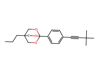 2,6,7-Trioxabicyclo(2.2.2)octane, 1-(4-(3,3-dimethyl-1-butynyl)phenyl)-4-propyl- structure