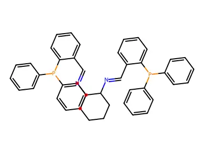 N1,N2-bis(2-(diphenylphosphino)benzylidene)cyclohexane-1,2-diamine structure
