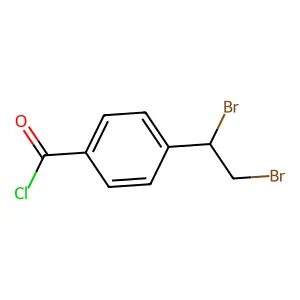 4-(1,2-dibromoethyl)benzoyl Chloride structure