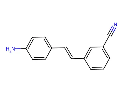 3-[2-(4-氨基苯基)乙烯基]苯甲腈 structure