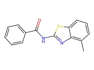 N-(4-methyl-1,3-benzothiazol-2-yl)benzamide structure