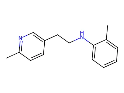 [2-(6-甲基吡啶-3-基)乙基]邻甲苯胺 structure