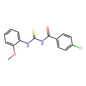 4-chloro-N-[(2-methoxyphenyl)carbamothioyl]benzamide structure