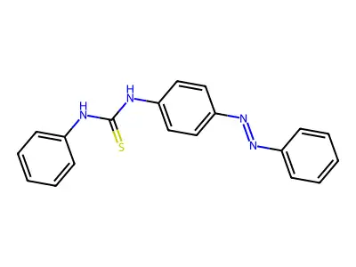 N-phenyl-N'-[4-(phenyldiazenyl)phenyl]thiourea structure