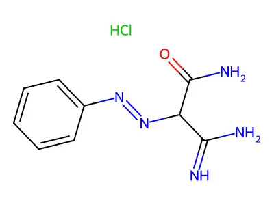 Acetamide, 2-amidino-2-(phenylazo)-, hydrochloride structure