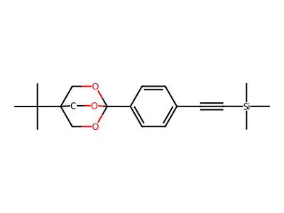 Silane, (((4-(1,1-dimethylethyl)-2,6,7-trioxabicyclo(2.2.2)oct-1-yl)phenyl)ethynyl)trimethyl- structure