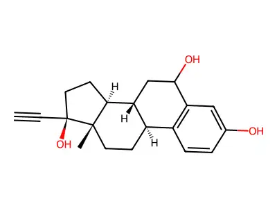 Ethinyl estriol structure